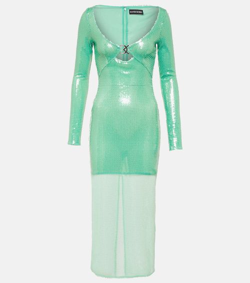 David Koma Sequined midi dress