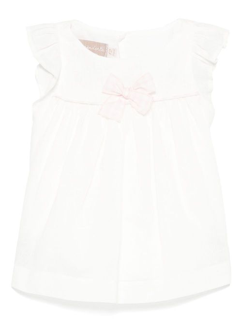 La Stupenderia linen-blend dress - White