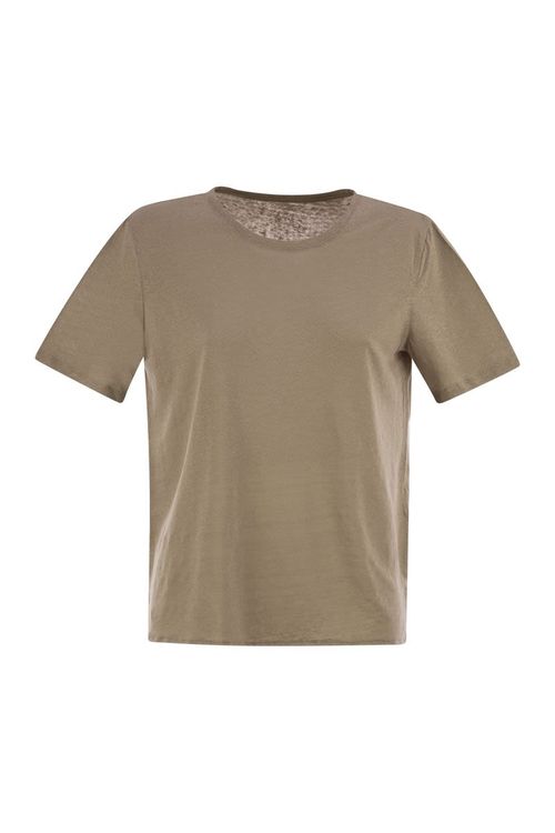 Majestic Linen Crew-Neck T-Shirt