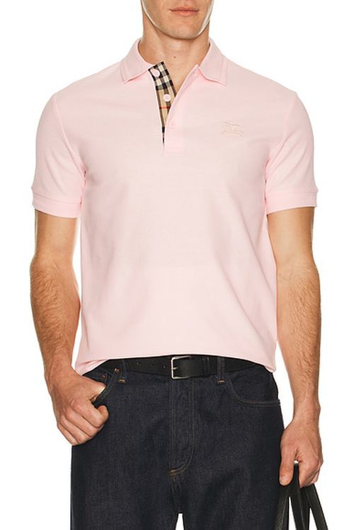 Burberry Eddie EKD Polo in Mallow Pink - Pink. L also in M, S, XL/1X, XXL/2X