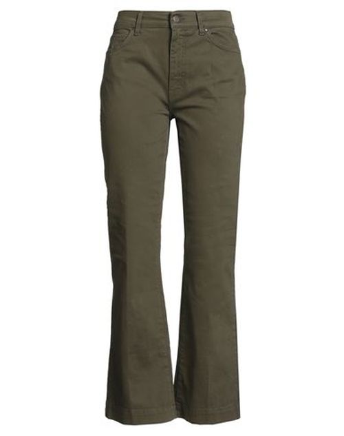 Woman Pants Military green Size 29 Cotton, Elastane