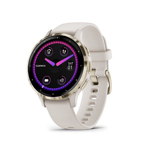 Venu 3S GPS Smartwatch 41 mm Fiber-reinforced polymer - Stainless Steel and Ivory