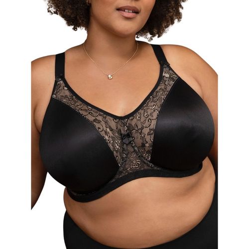 Goddess Womens Yvette Moulded Full Cup Bra - Black Polyamide - 46E