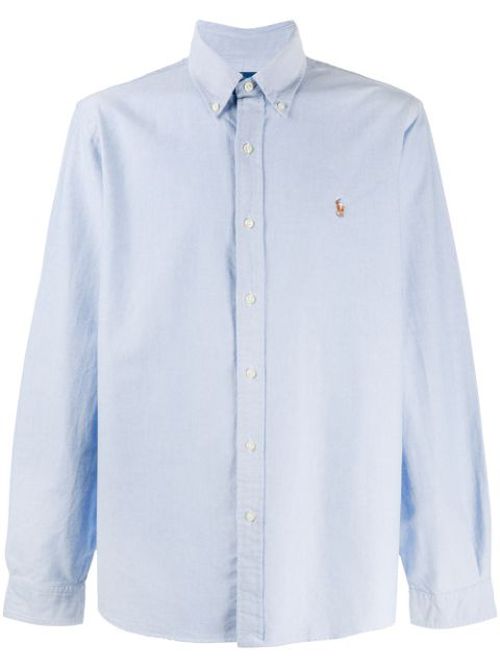 Embroidered logo cotton shirt