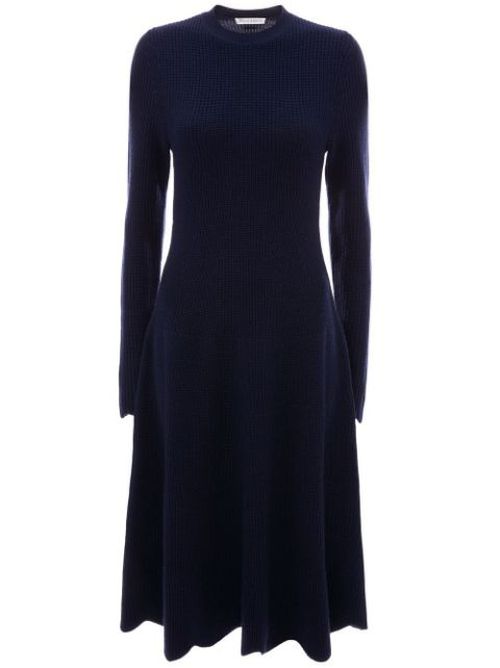 Scalloped hem dress