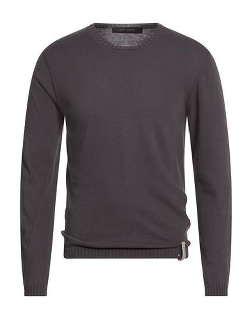 Patrizio Piscaglia Man Sweater Charcoal Size 38 Cotton