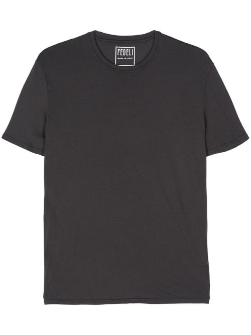 Short-sleeve cotton T-shirt - Grey