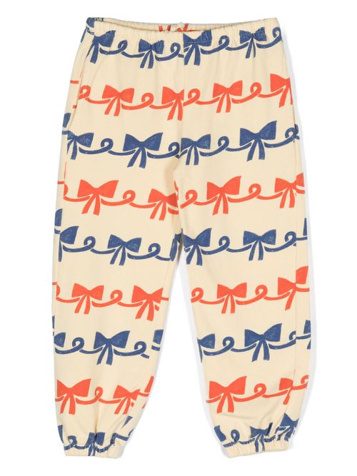 Bow-print trousers - Yellow