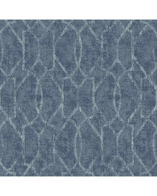 A-Street Prints Ziva Blue Trellis Wallpaper