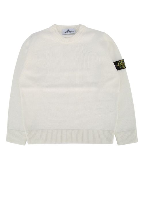 Neck Sweater — White