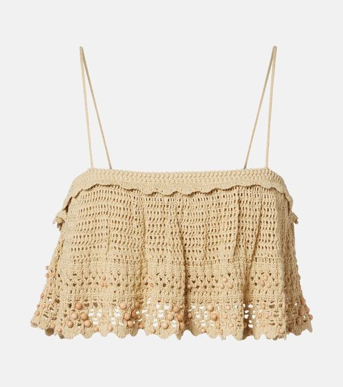 Oraviel beaded crochet crop top