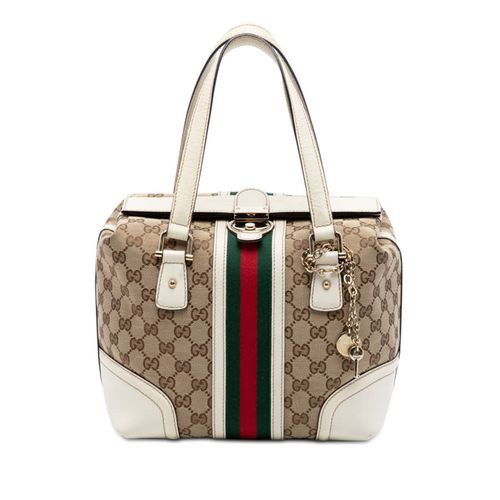 Pre-owned GG Canvas Web Treasure Handbag Ladies QWYX8L8C6HCMXLOG