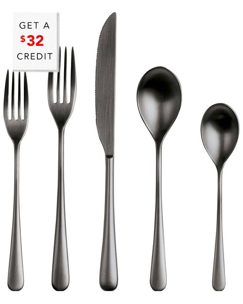 5Pc Neve Ice Flatware Set With $32 Credit