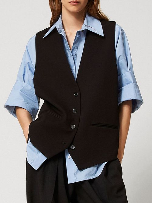 Waistcoat Woman color Black