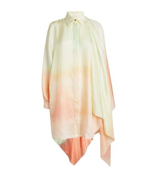 Silk Shirt Dress