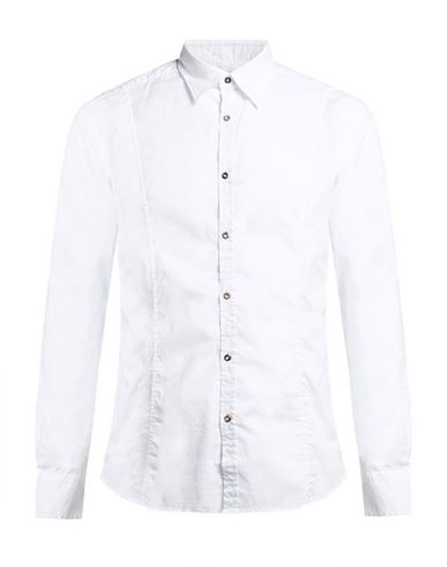 Man Shirt White Size 15 Cotton, Polyamide, Elastane