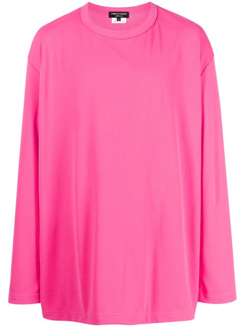 Cut-out detailing long-sleeve T-shirt - Pink
