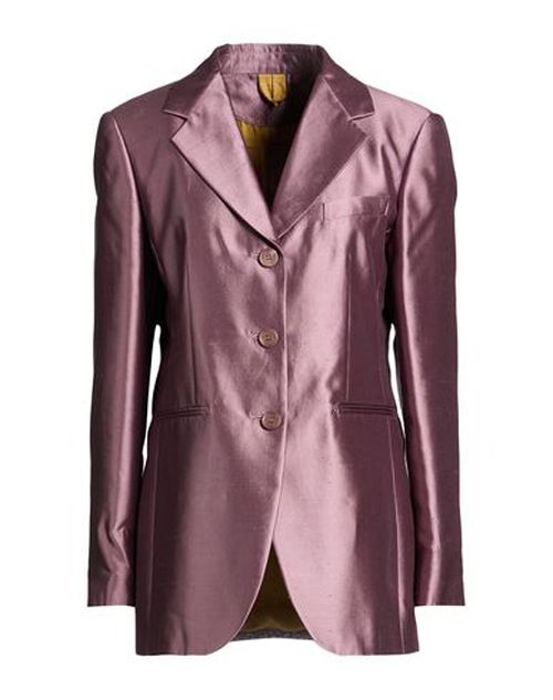 Woman Blazer Mauve Size 10 Silk, Cotton