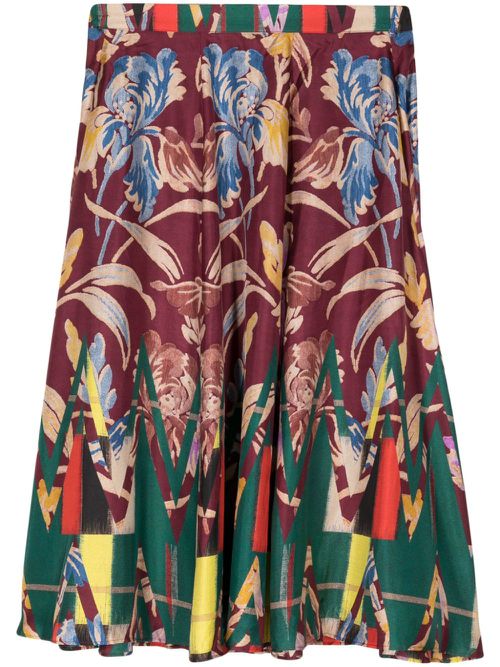 Aloe silk skirt - Purple