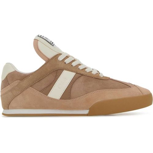 Chloe Antiqued Pink Suede Chloã¨ Kick Sneaker