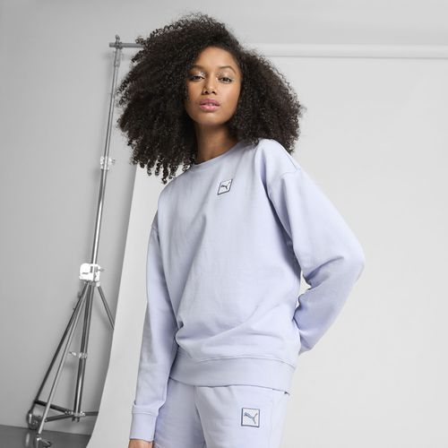 PUMA Elevated Essentials Women's Comfort Crew Sweatshirt in Blue