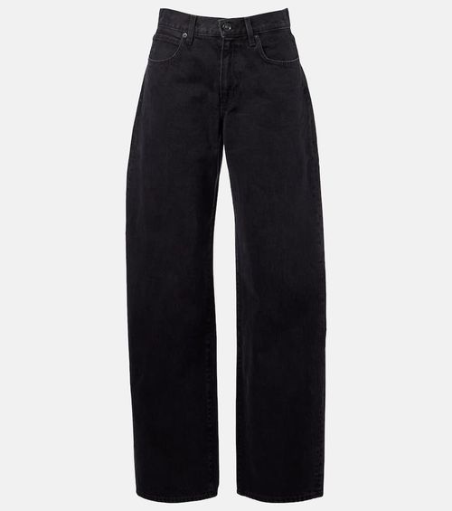 Tess Long high-rise barrel-leg jeans