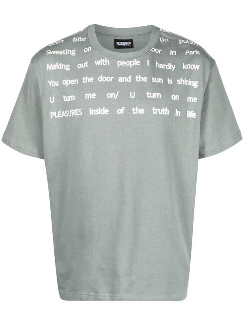 Polite Heavyweight graphic-print T-Shirt - Grey
