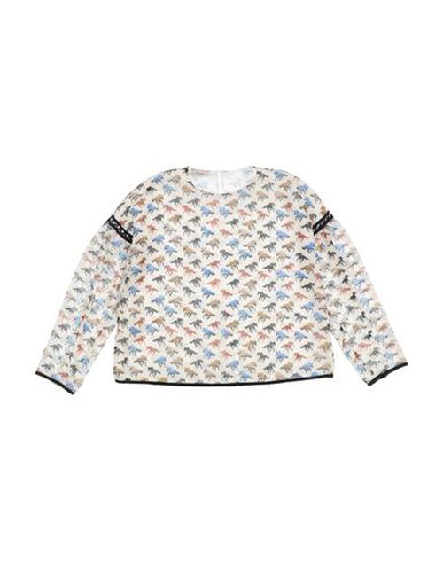 Kid Girl Top Ivory Size 12 Polyester, Viscose