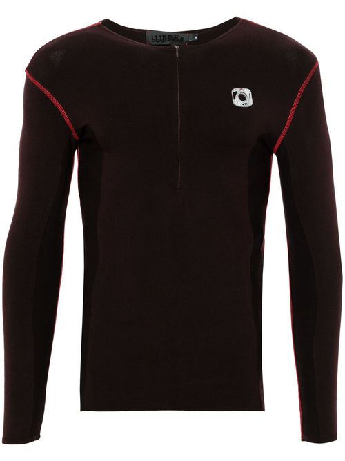 X Skin Series half-zip jumper - Brown