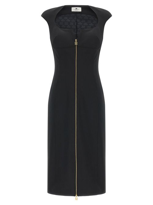 Heart-Shaped Neckline Dress Dresses Black
