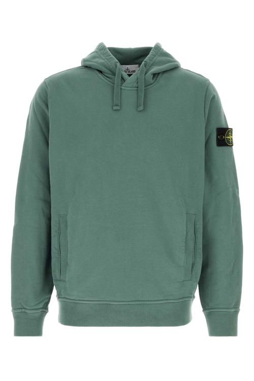 Cotton-Jersey Hoodie — Green