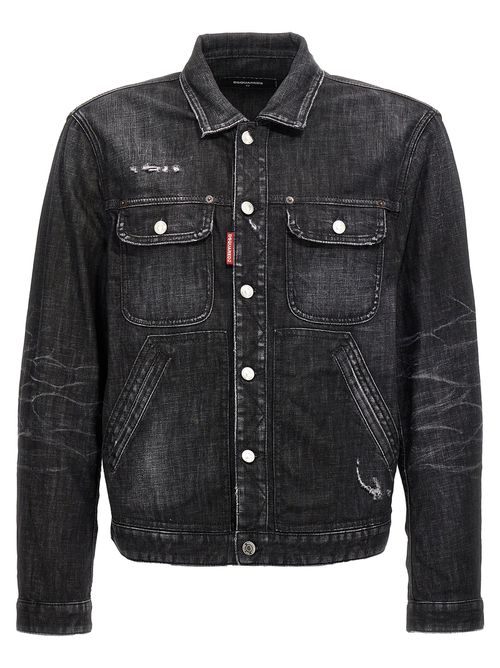 -Boxy Jean Giacche Nero-Uomo