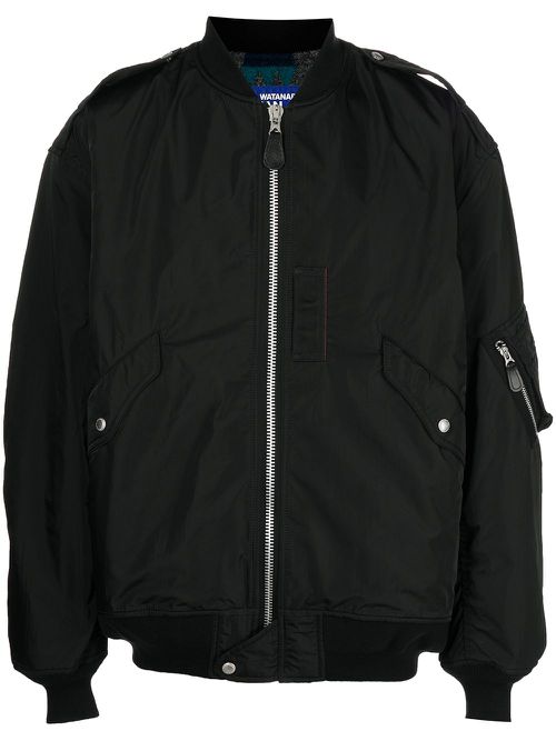 Zip-up bomber jacket - Black