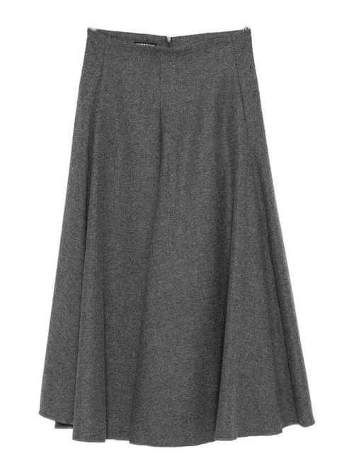 Wool Midi Skirt