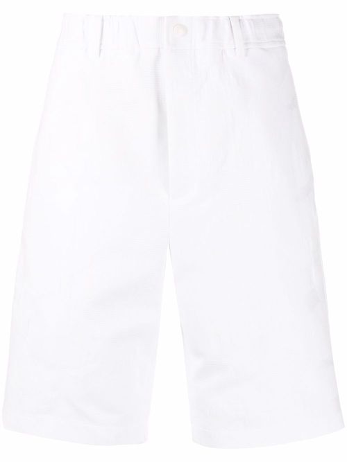 Logo print jacquard shorts - White