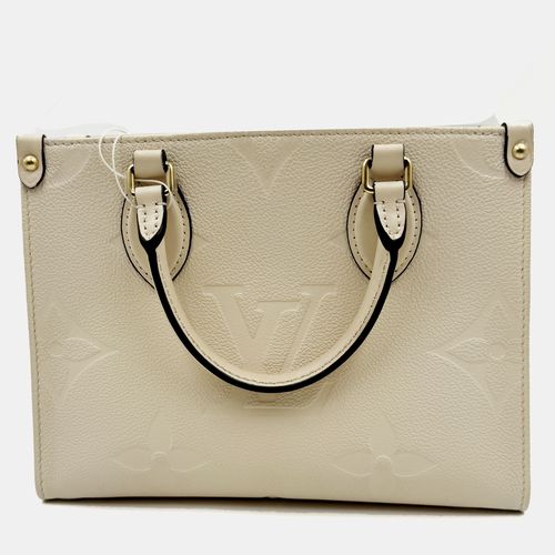 Louis Vuitton Onthego white Monogram Empreinte Leather P
