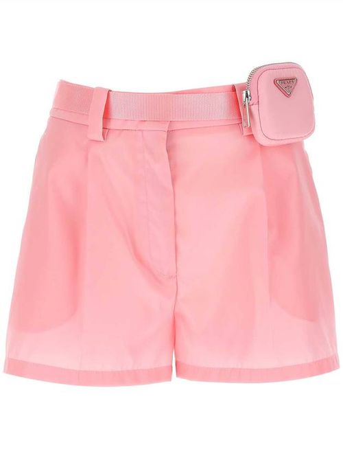 Pink Nylon Shorts