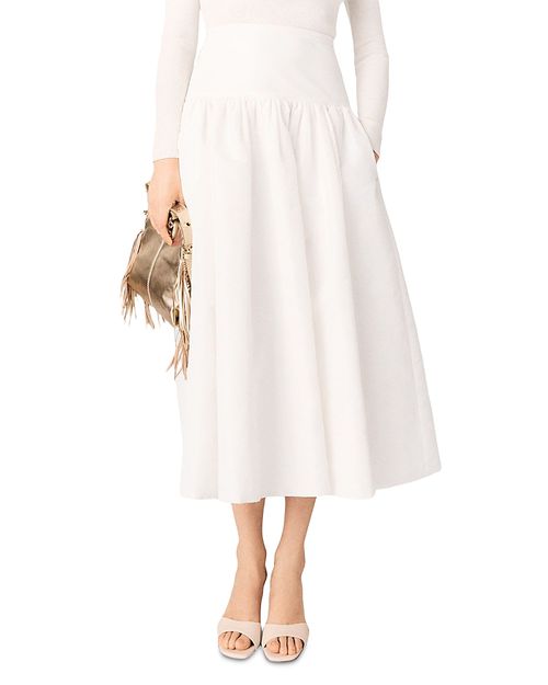 Long Taffeta Skirt