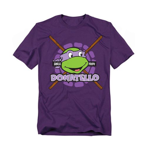 Logovision Men's Tmnt Donatello Since 1984 T-Shirt - Purple