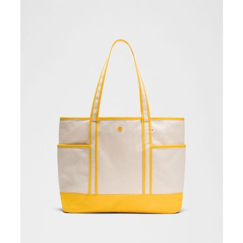 Lululemon – Daily Multi-Pocket Zip-Top Tote Bag 18L – Color Yellow