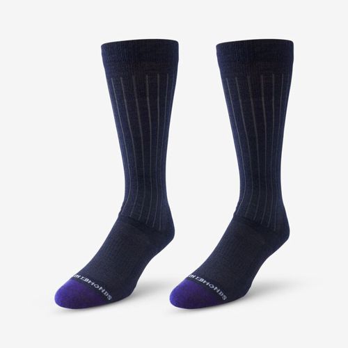 Mid-calf Merino Cool Dress Socks in Navy