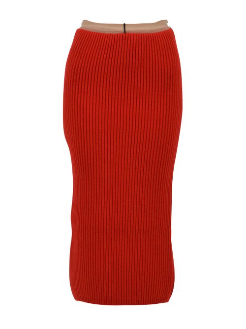 Calvin Klein 205W39nyc Rib-Knit Midi Skirt