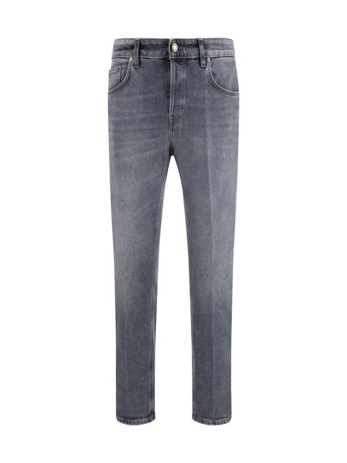 Five-Pocket Cotton Jeans — Gray