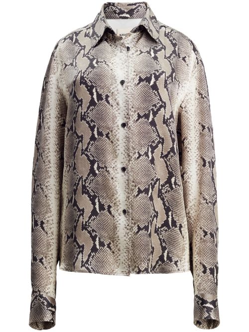 Argo snake-print shirt - Black