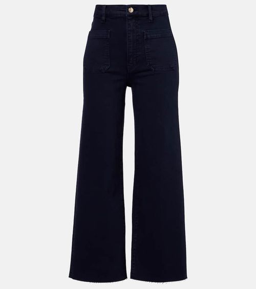 Anchor high-rise ankle wide-leg jeans