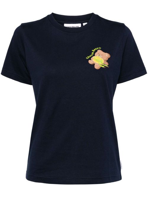 Logo cotton T-shirt - Blue