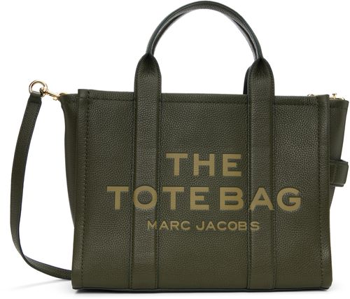 Marc Jacobs Green 'The Leather Medium' Tote