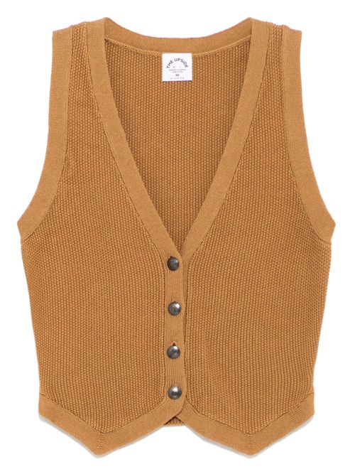The Upside Babylon button knitted vest - Brown
