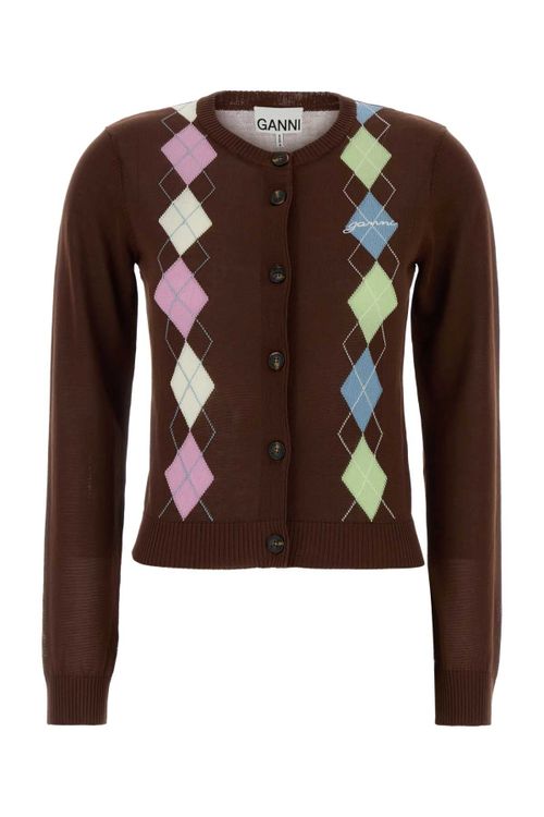 Cotton Cardigan — Brown