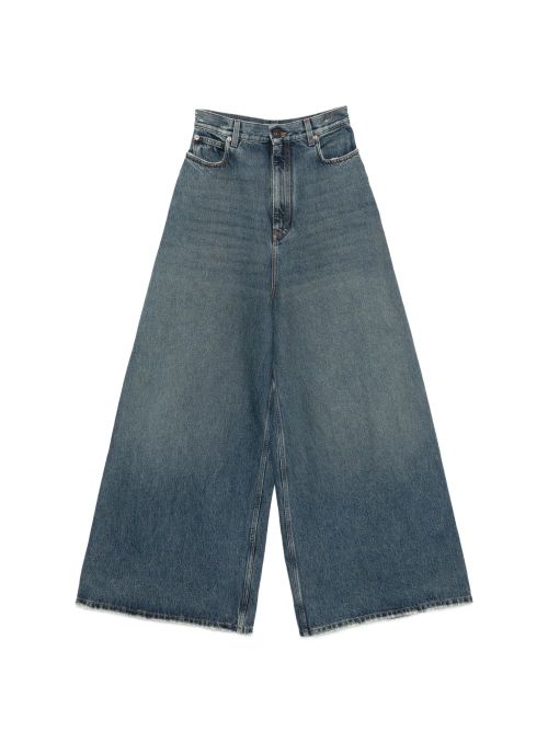 Flared denim jeans